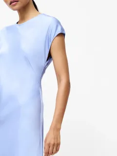 Exquisite Solid Color Elegant Satin Dress
