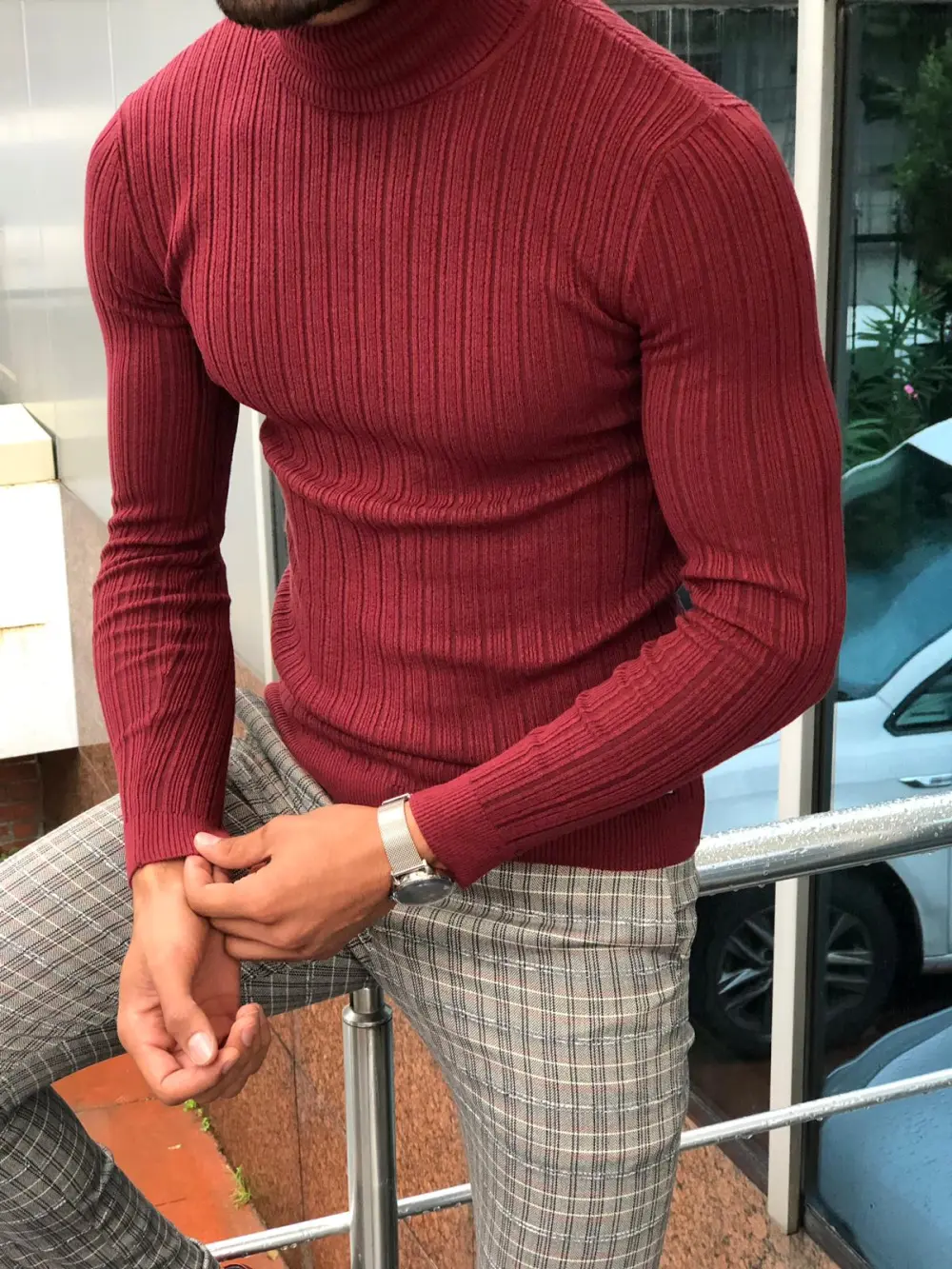 Clean Finish Slim Fit Knit Turtleneck Sweater