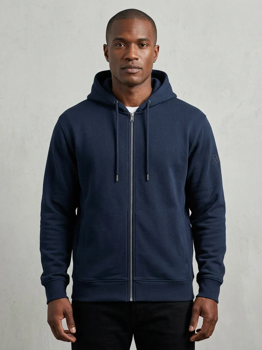 Men's Mountain Detail Graphic Full-Zip Hoodie