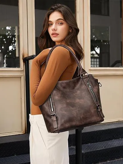 👚 90% OFF NOW! 🌸3-PACK  Purses for Women, Large Hobo Bags, Multiple Pockets Tote Handbags, Water Repellent Shoulder Bag with Adjustable Strap☀️