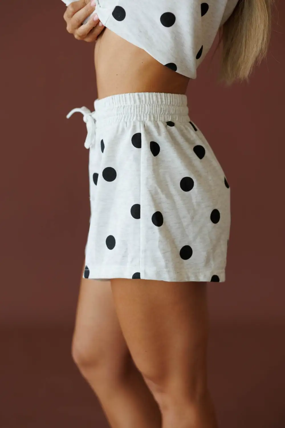 Cotton Polka Dot Casual Shorts