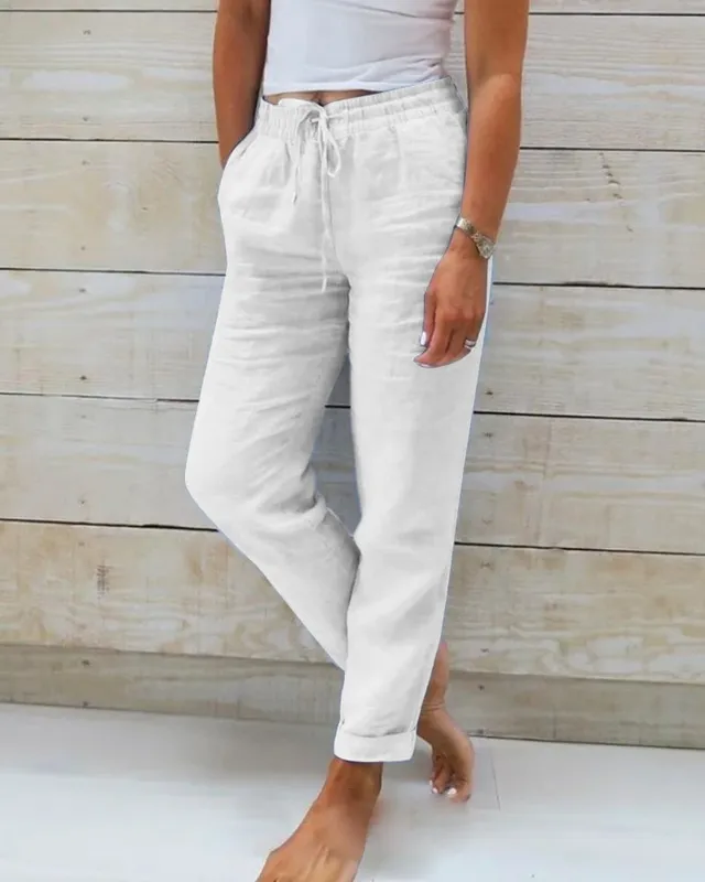 Relaxed Drawstring Trousers