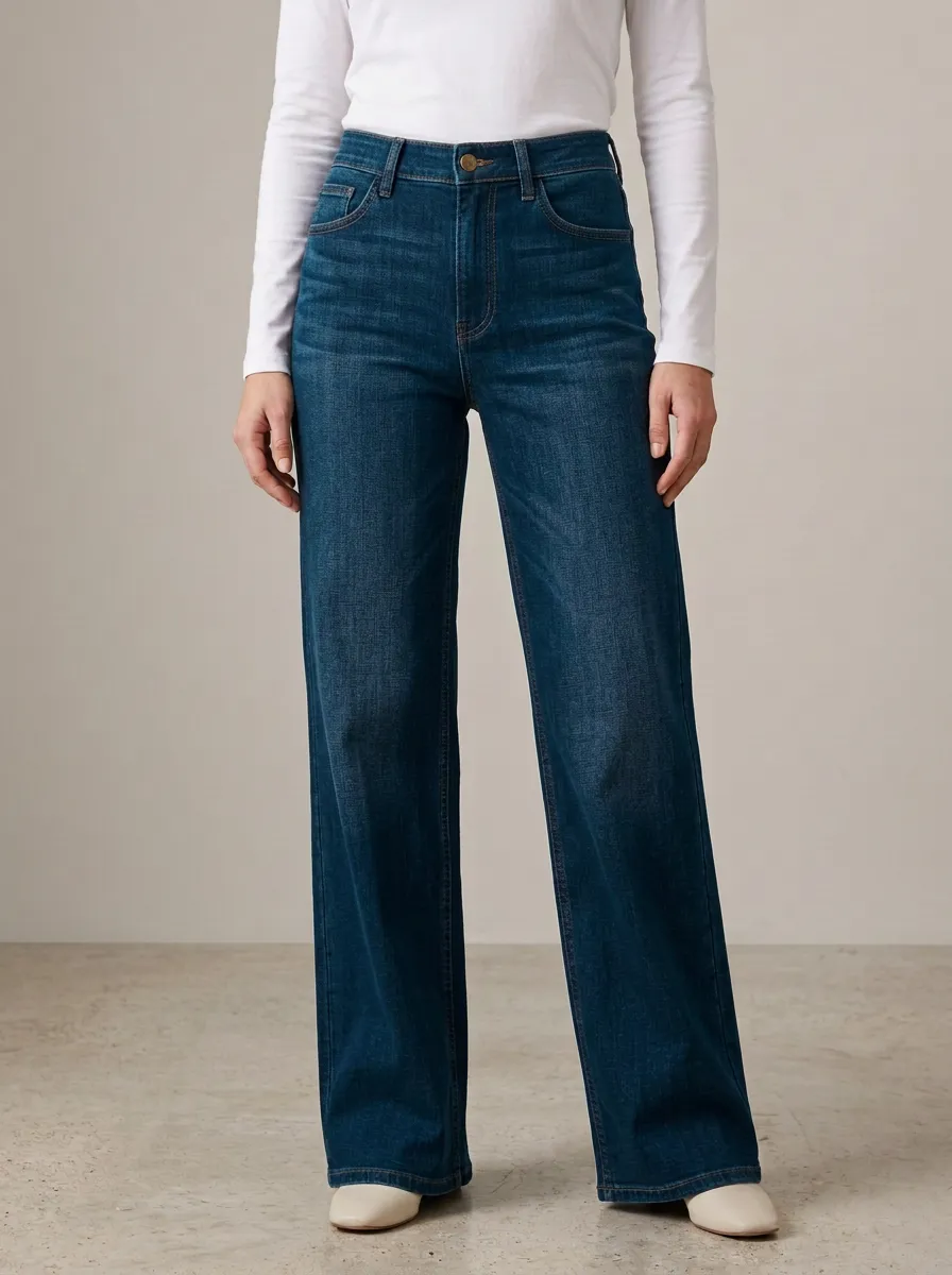 Everyday Wide-Leg High-Rise Denim Jeans