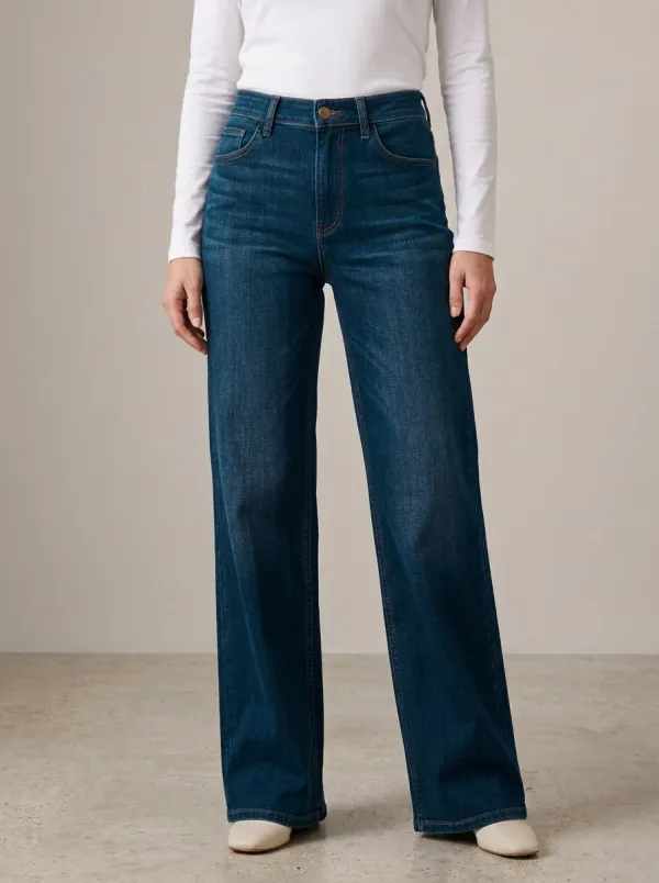 Everyday Wide-Leg High-Rise Denim Jeans