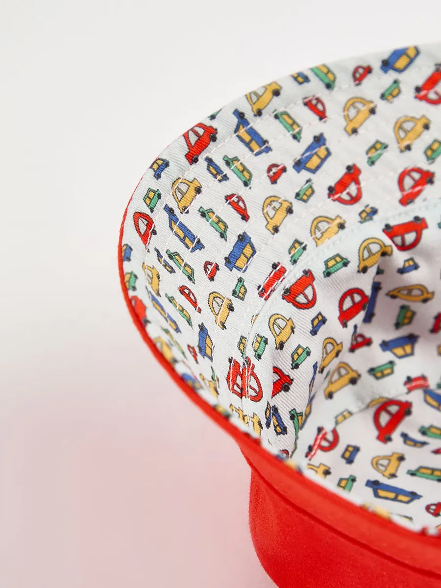 Red Reversible Car Sunhat