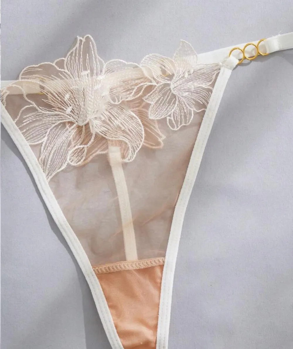 Classic Embroidered Lingerie Set