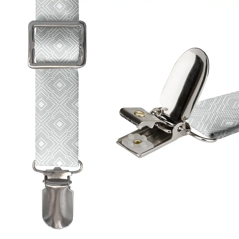 Monroe Geometric Pattern Suspenders