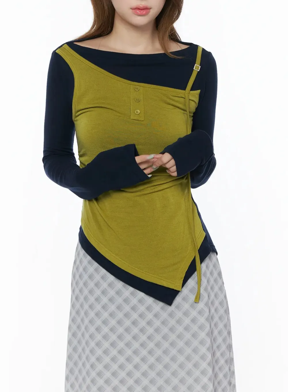 Two-Tone Layered Top
