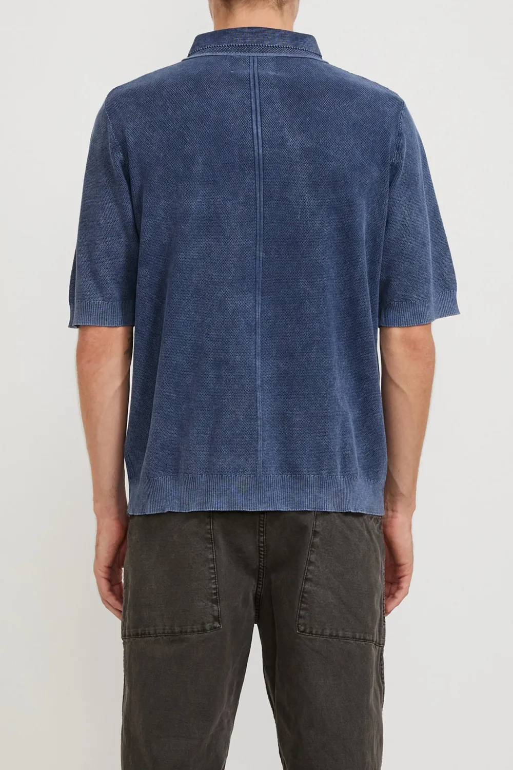 Blue Short-Sleeved Polo Shirt