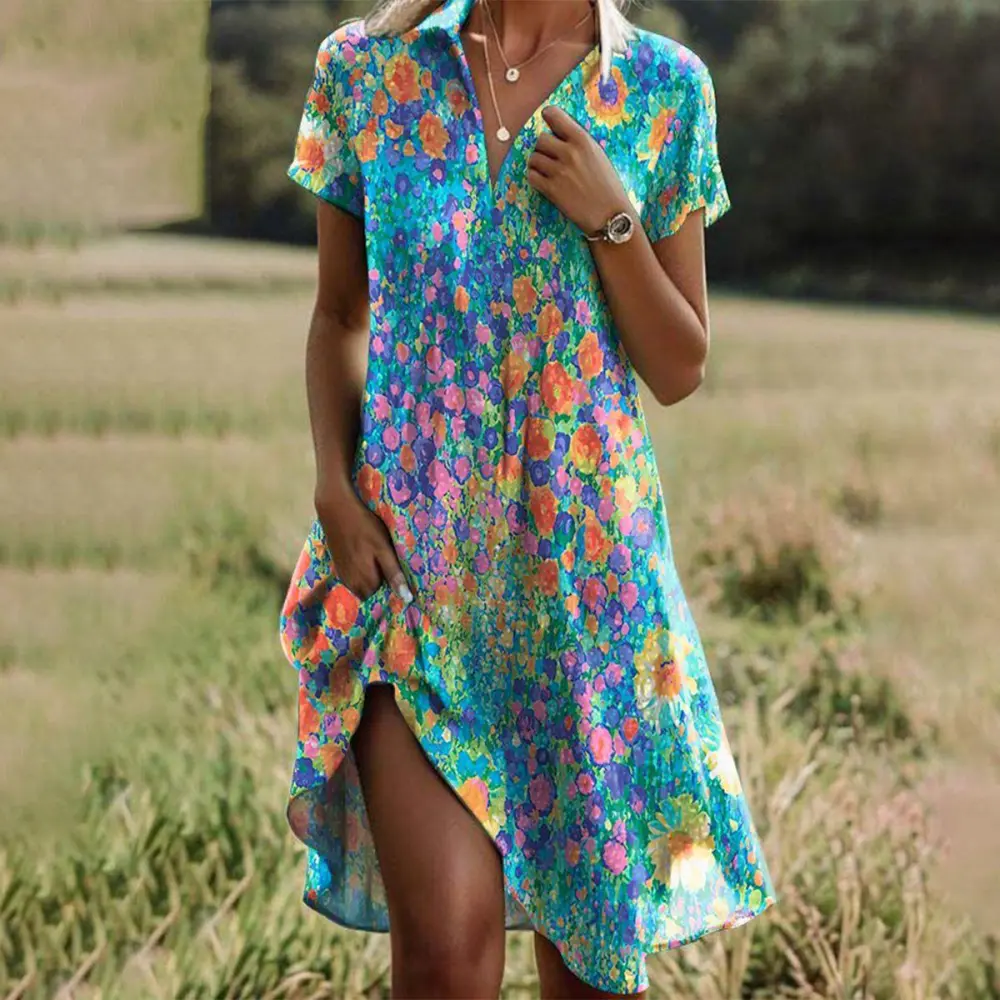  Floral Boho Dress