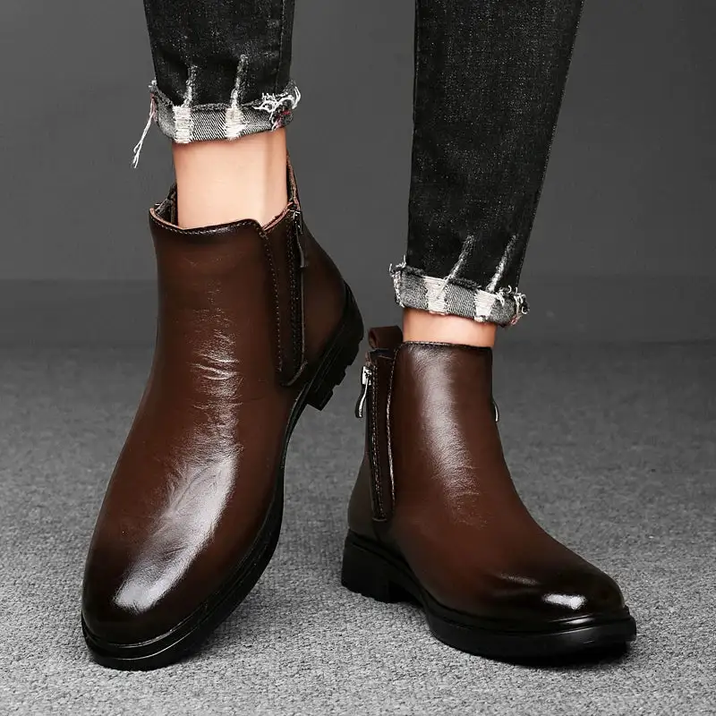 Leather Chelsea Boots