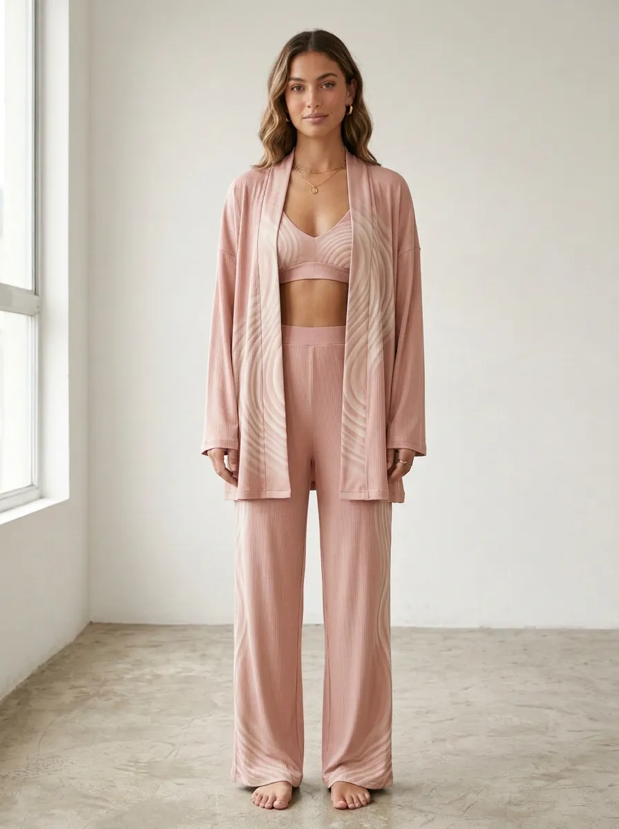 Swirl Cardigan Lounge Set