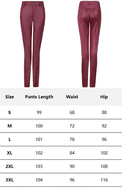 Pu Leather Feet Trousers Pants