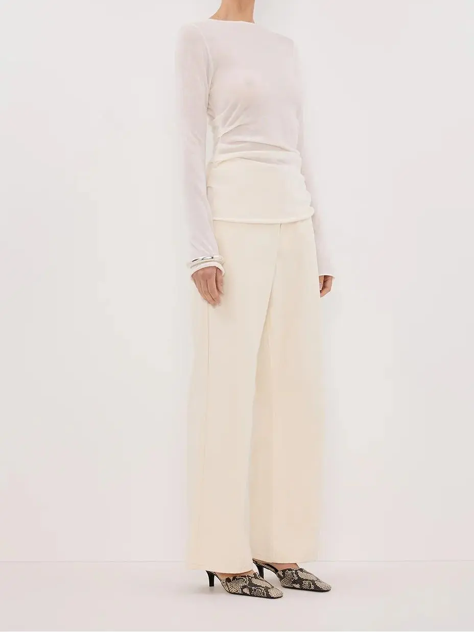 OFF WHITE KNIT TOP