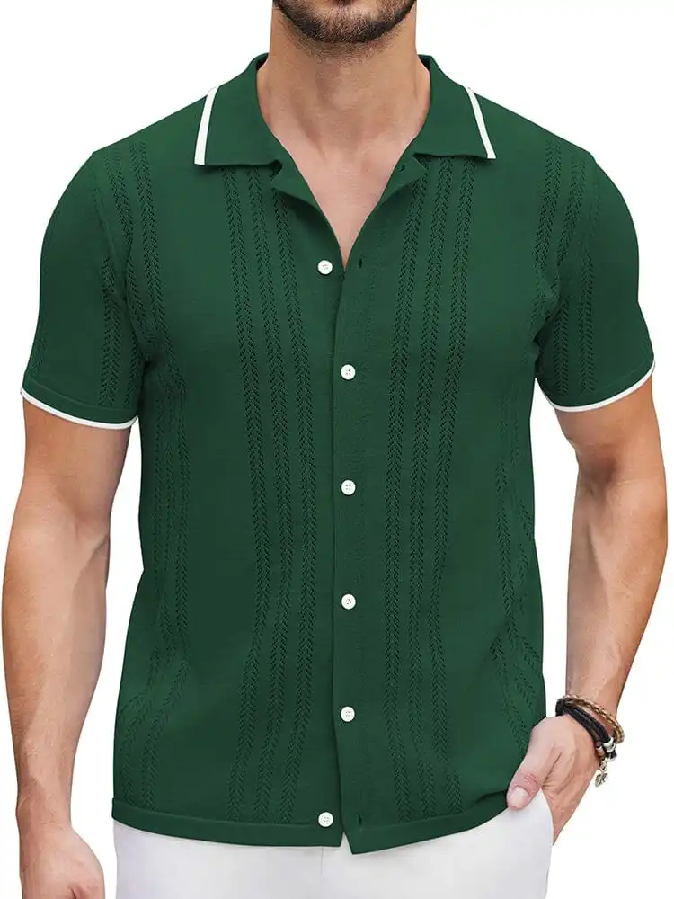 Casual Breathable Knit Shirt
