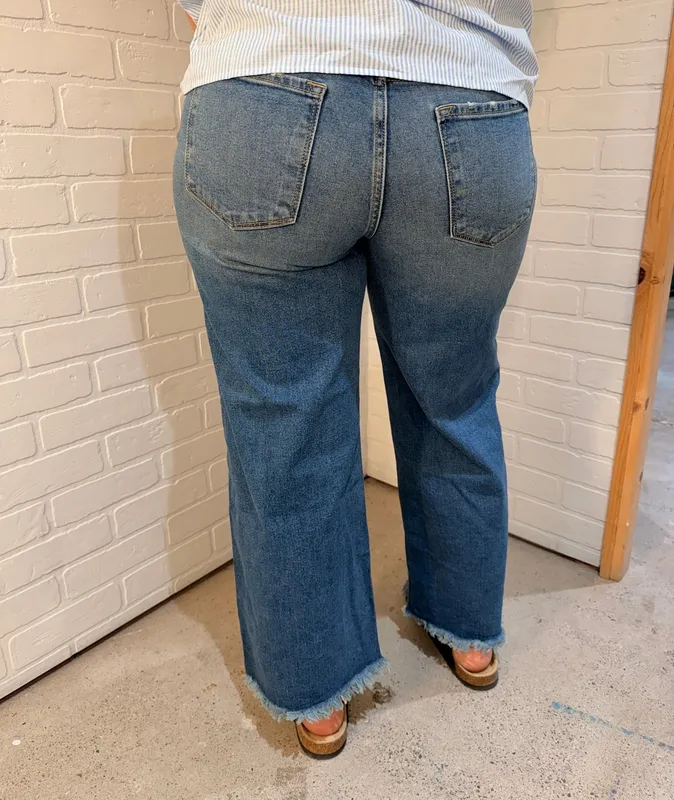 Medium Wash Denim Shorts