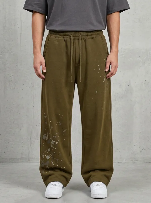Relaxed Sweatpants Splatter Men's Sweatpants