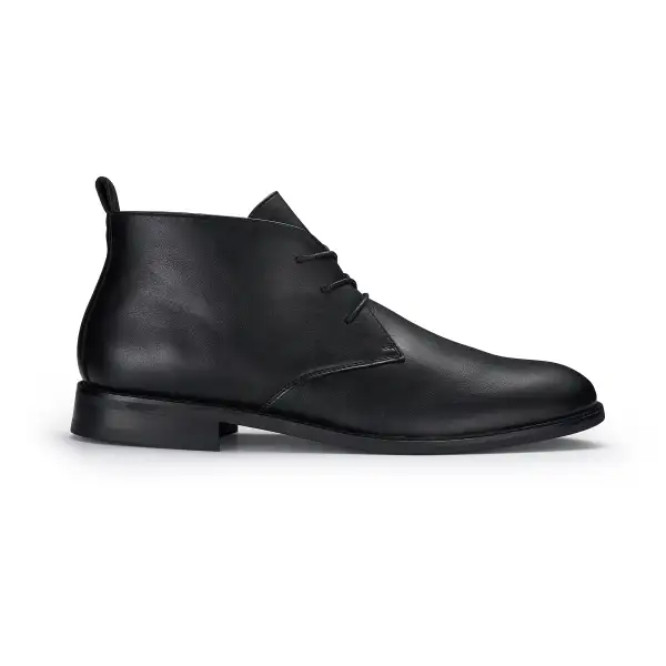 Classic Faux-Suede Suede Faux-Leather Chukka Boots