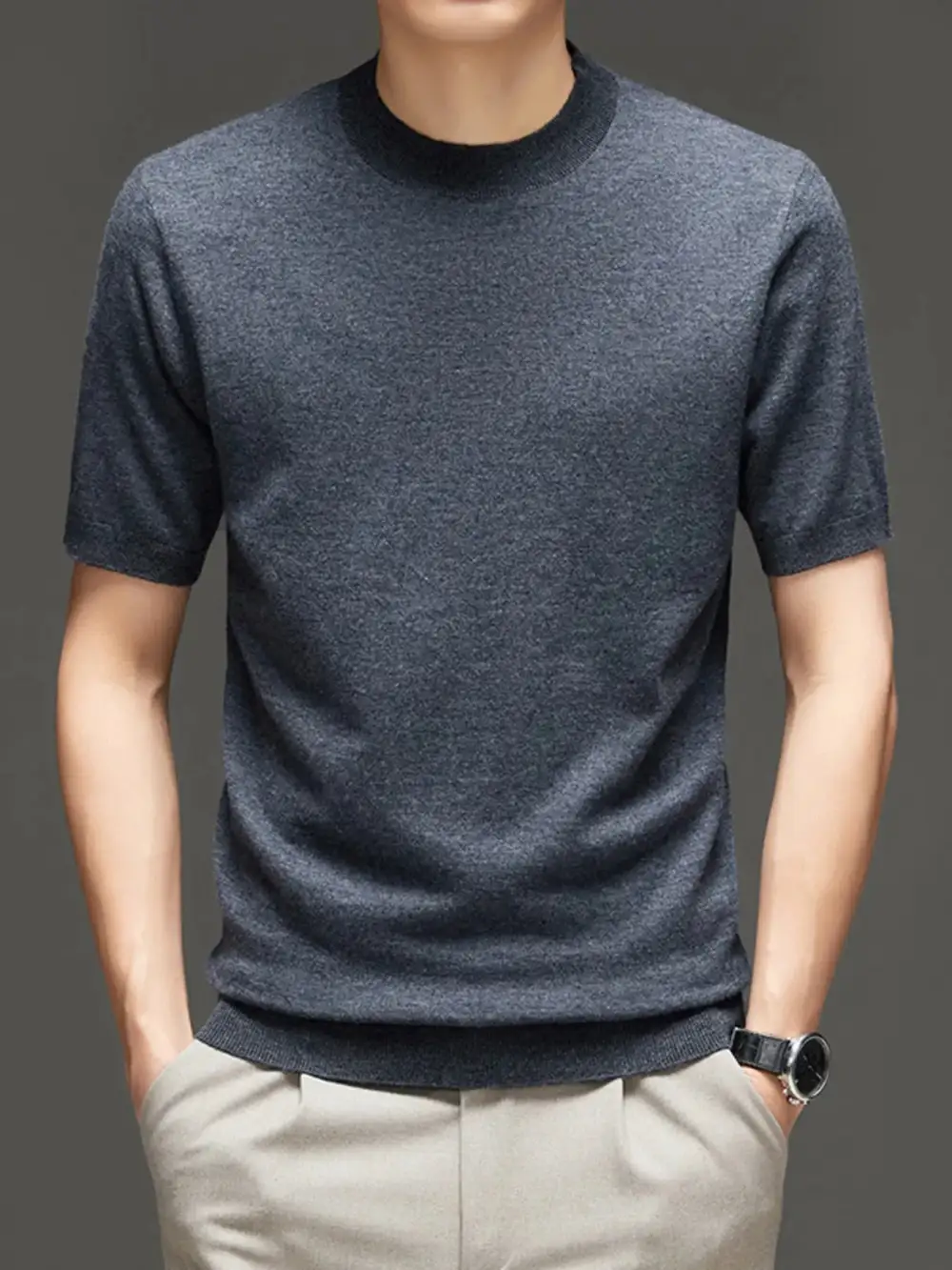 Round Neck Short Sleeve Top T-Shirt
