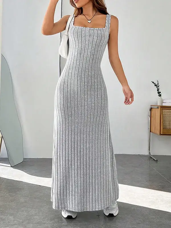 Loose Spaghetti Neck Maxi Dress