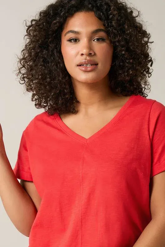 Poppy Red Premium Cotton T-Shirt