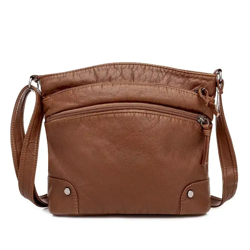 Versatile Everyday: High-Quality Soft PU Leather Messenger Bag