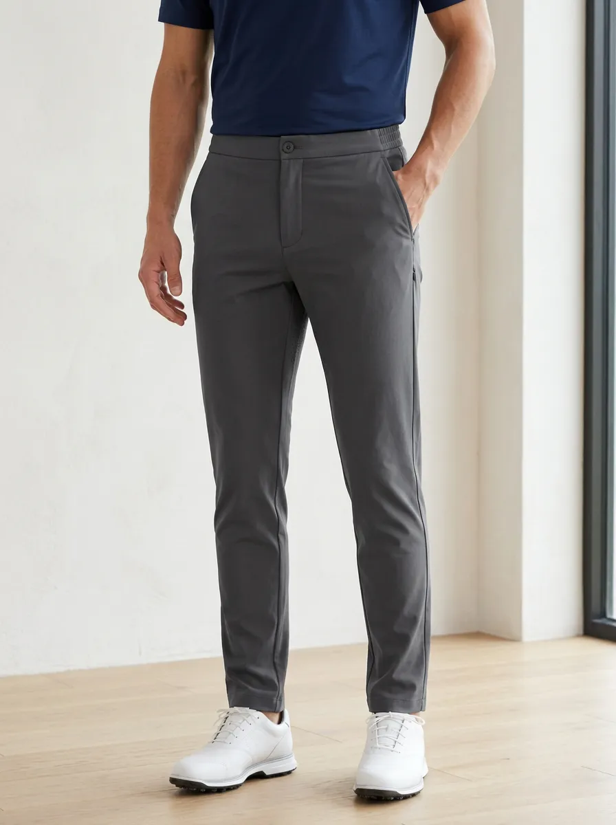 Modern Men'S Golf Lover Slim Fit Performance Trousers