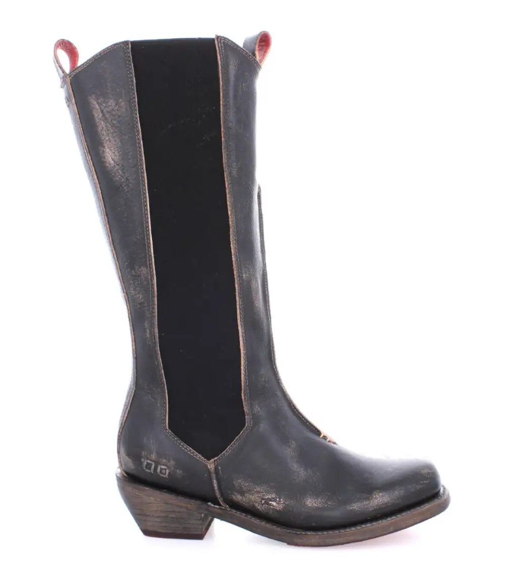 Square-Toe Pull-Tab Western Boots