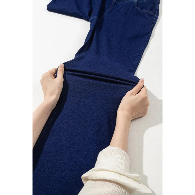 Asymmetric Waist Flare Jeans