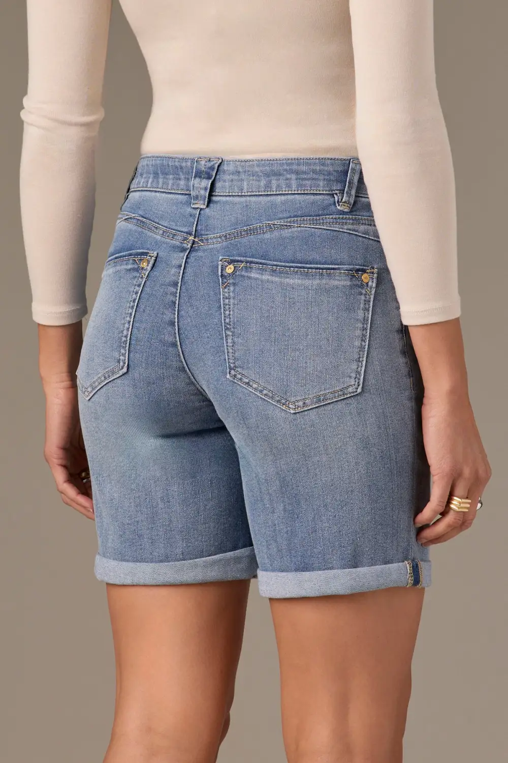 Mid Rise 7-inch Inseam Shorts