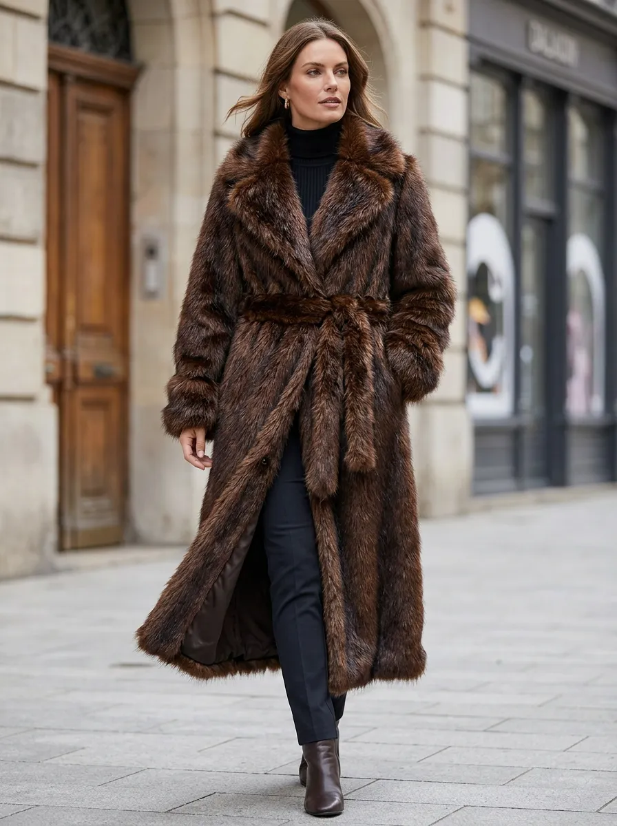 Women's Faux Fur Winter Coat