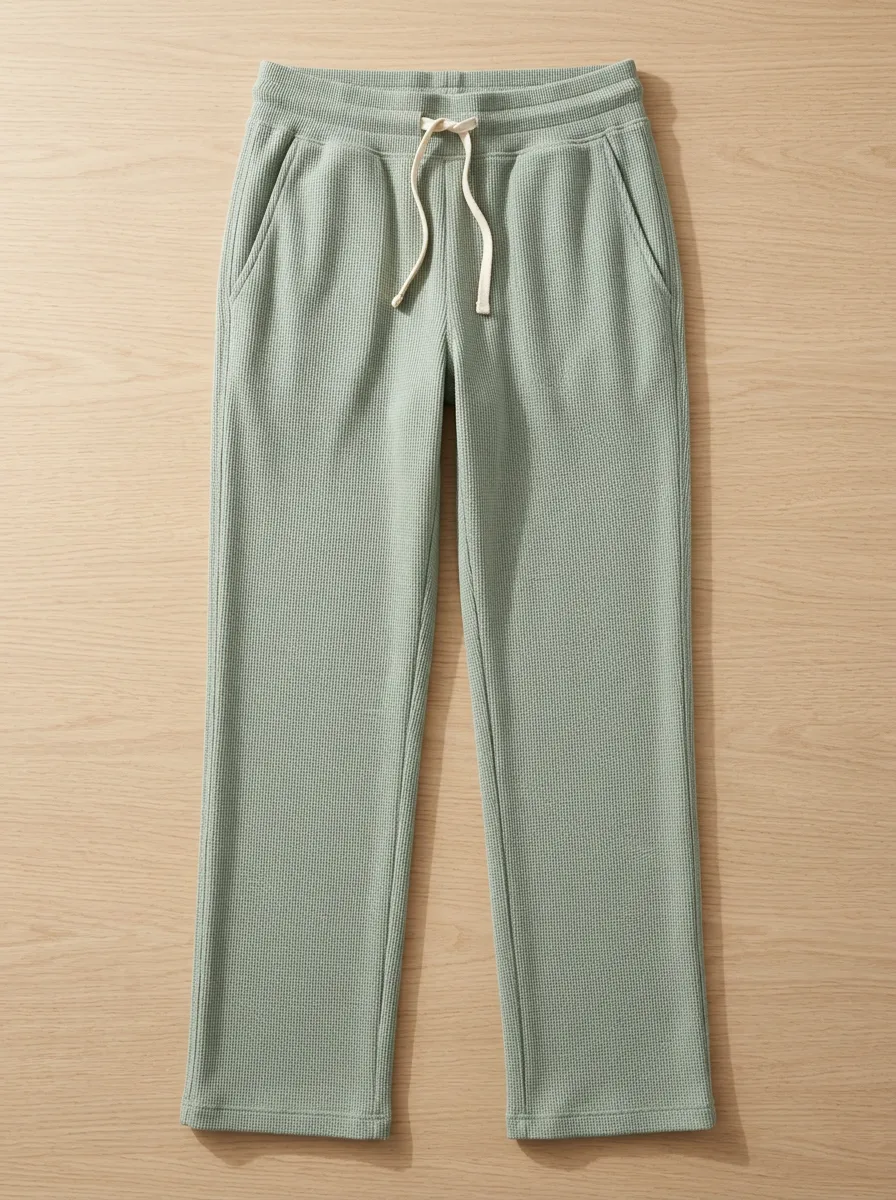 Women's Elevate Casual Lounge Waffle Knit Drawstring Pants