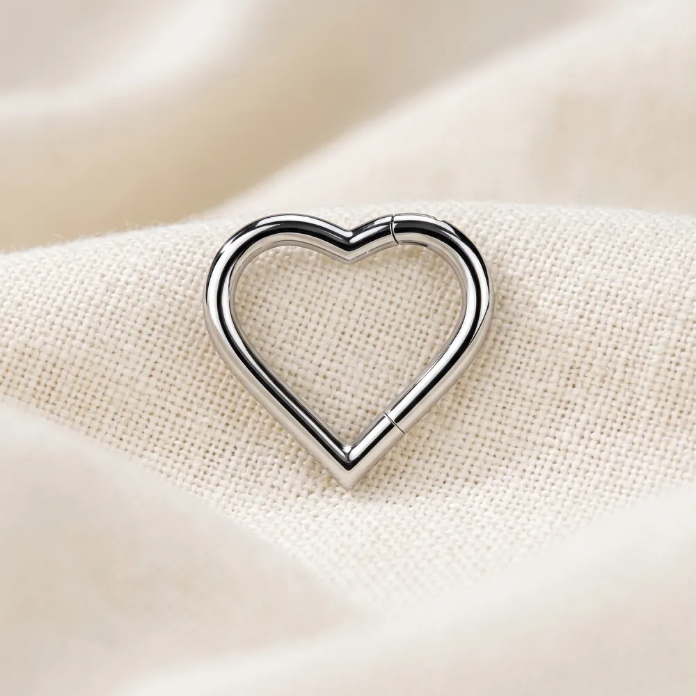 Dainty Titanium Hinged Hoop Ring