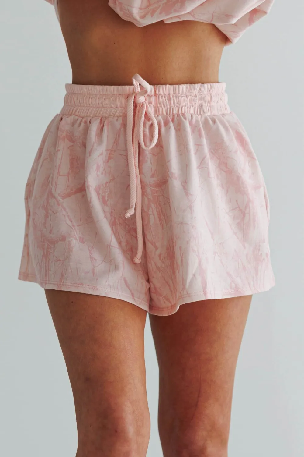 Camouflage High Waist Drawstring Casual Shorts