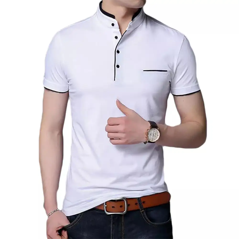 Mandarin Collar Grandad Collar Polo Collar Polo Shirt