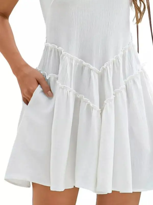 Casual Everyday Round Neck Sleeveless Mini Dress