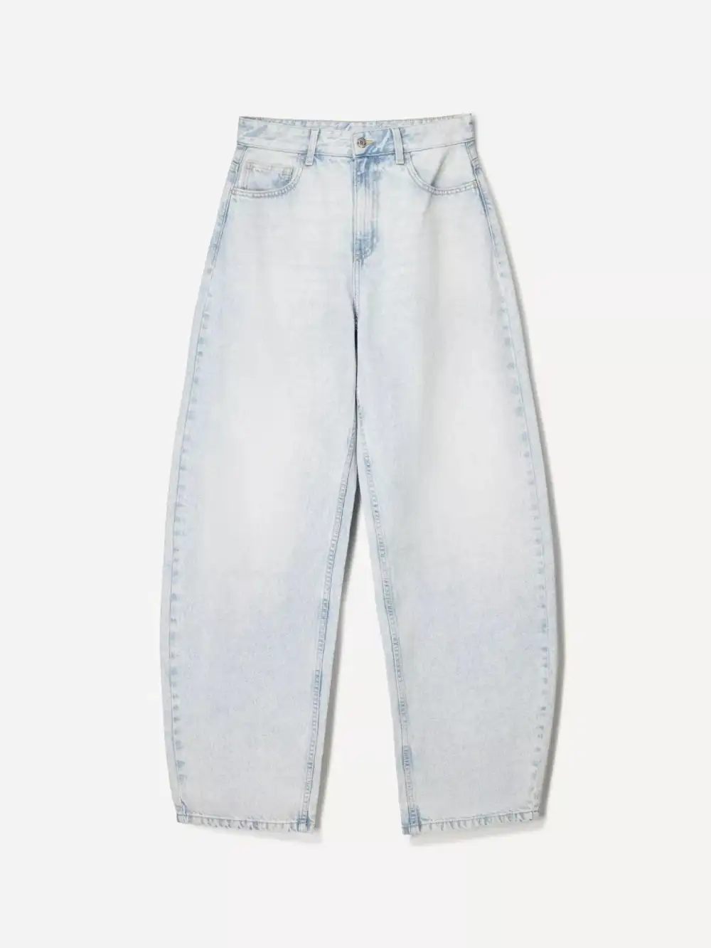 Wide Leg Washed Jeans