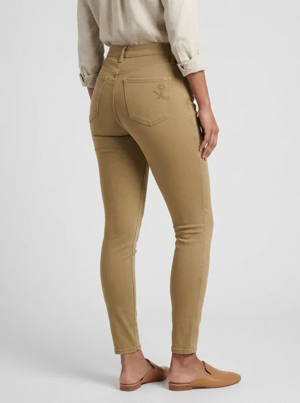 Women's Casual Embroidered Pocket Printed Slim Jeans