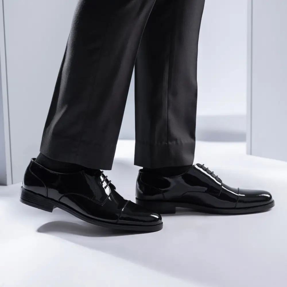 Black Patent Leather Loafers