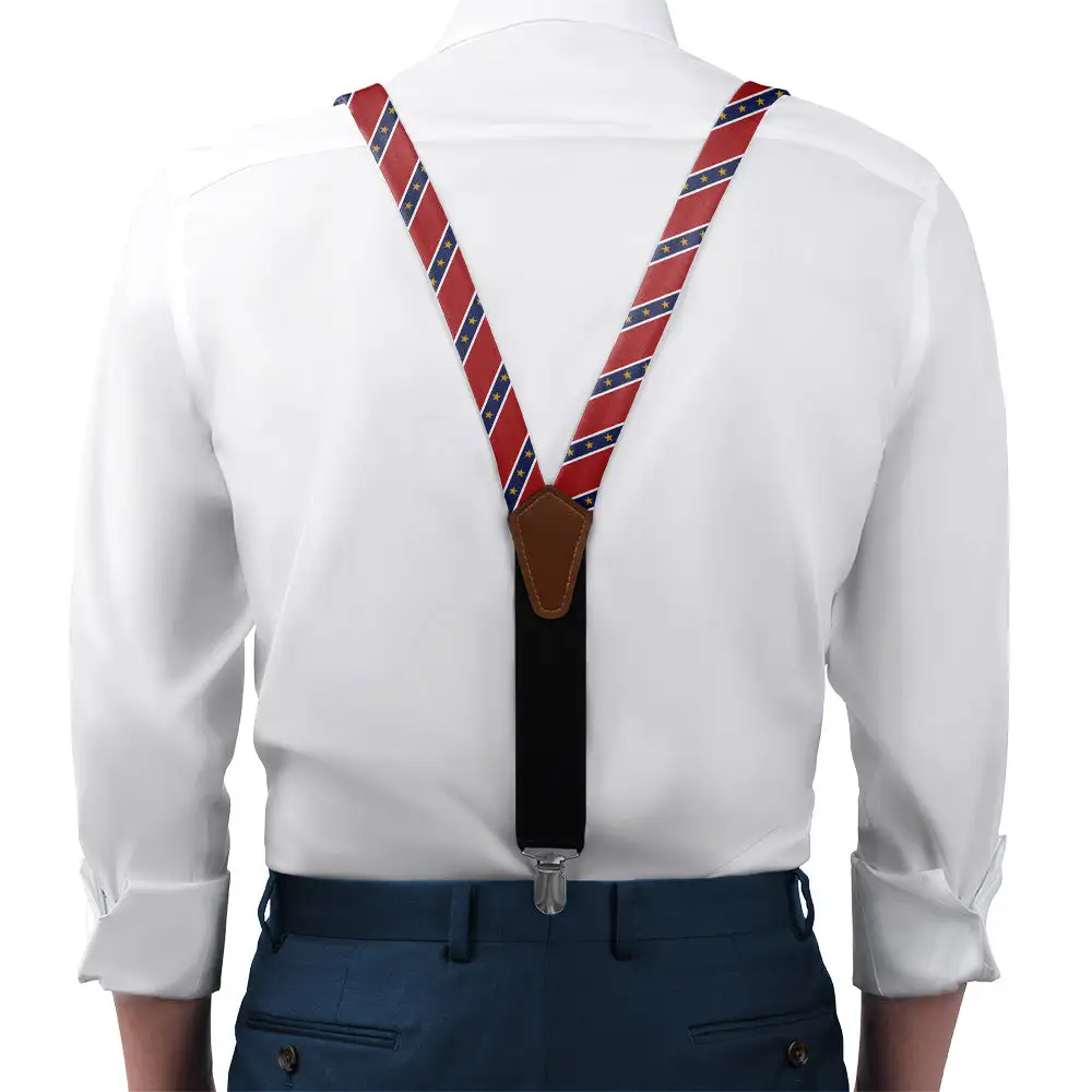 Stars In Stripes Theme Suspenders