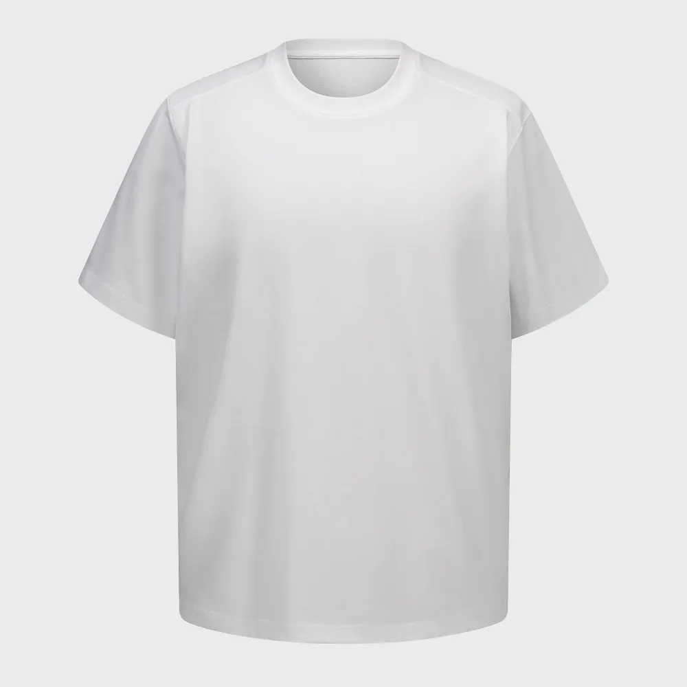 Structured Shoulder Mesh T-Shirt