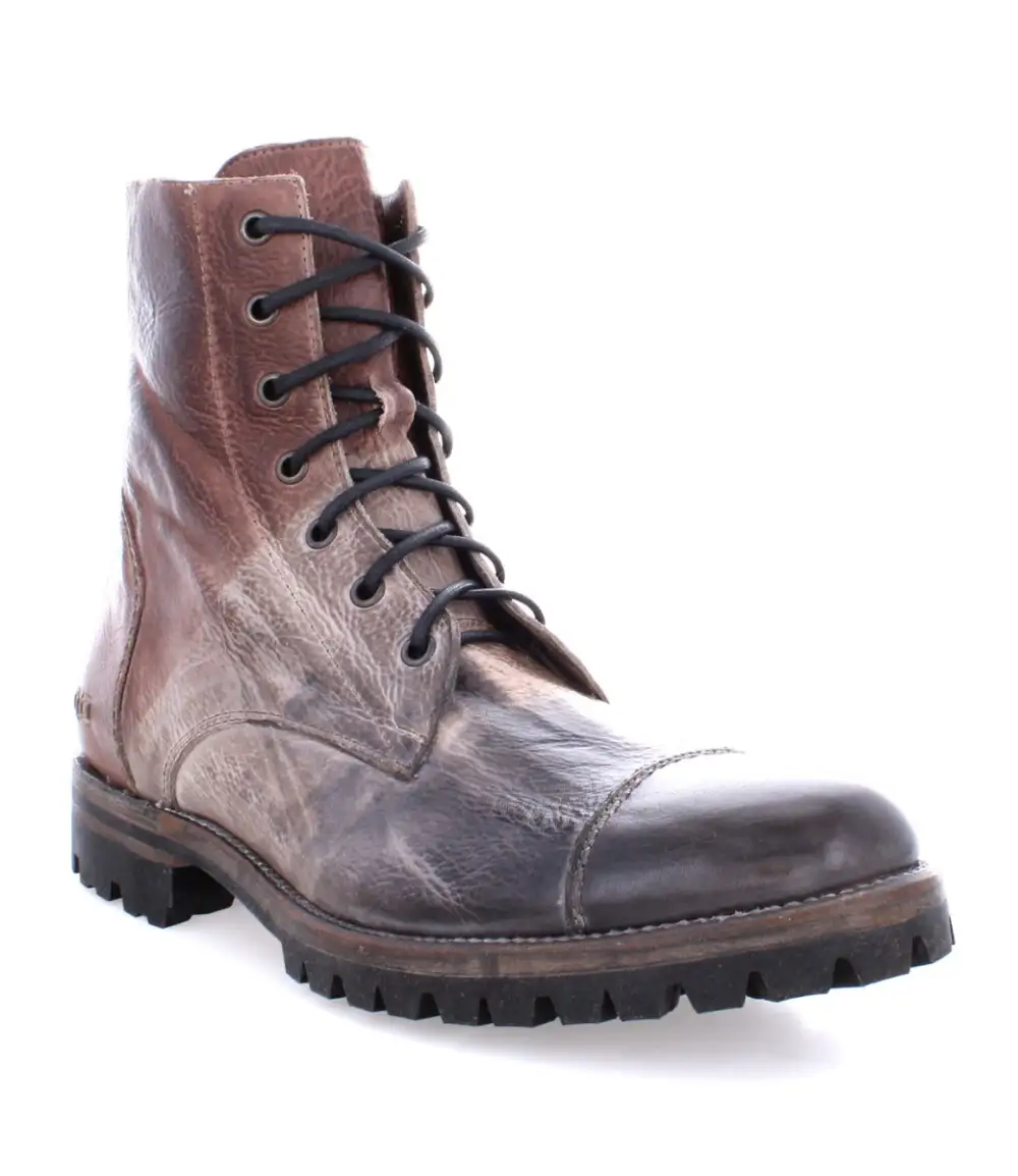 Back-Zip Lug-Sole Combat Boots
