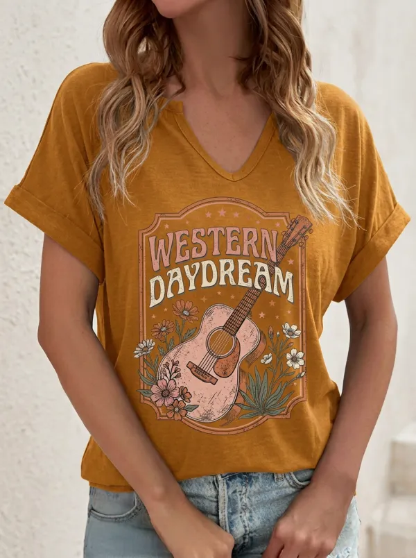 Refined Western Women's V-Neck T-Shirt