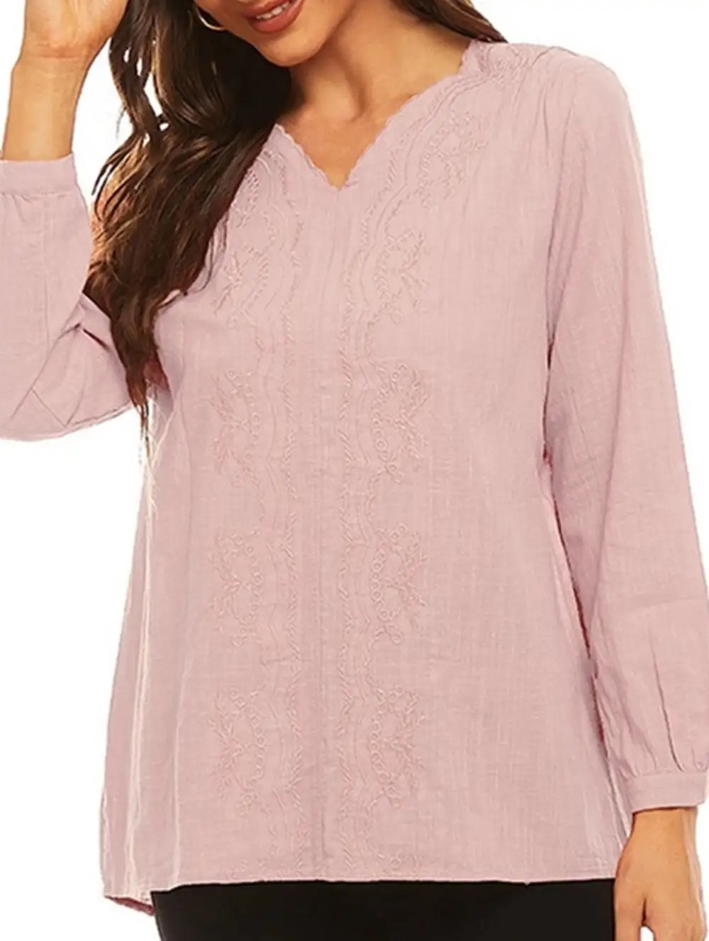 Simple V Neck Blouse