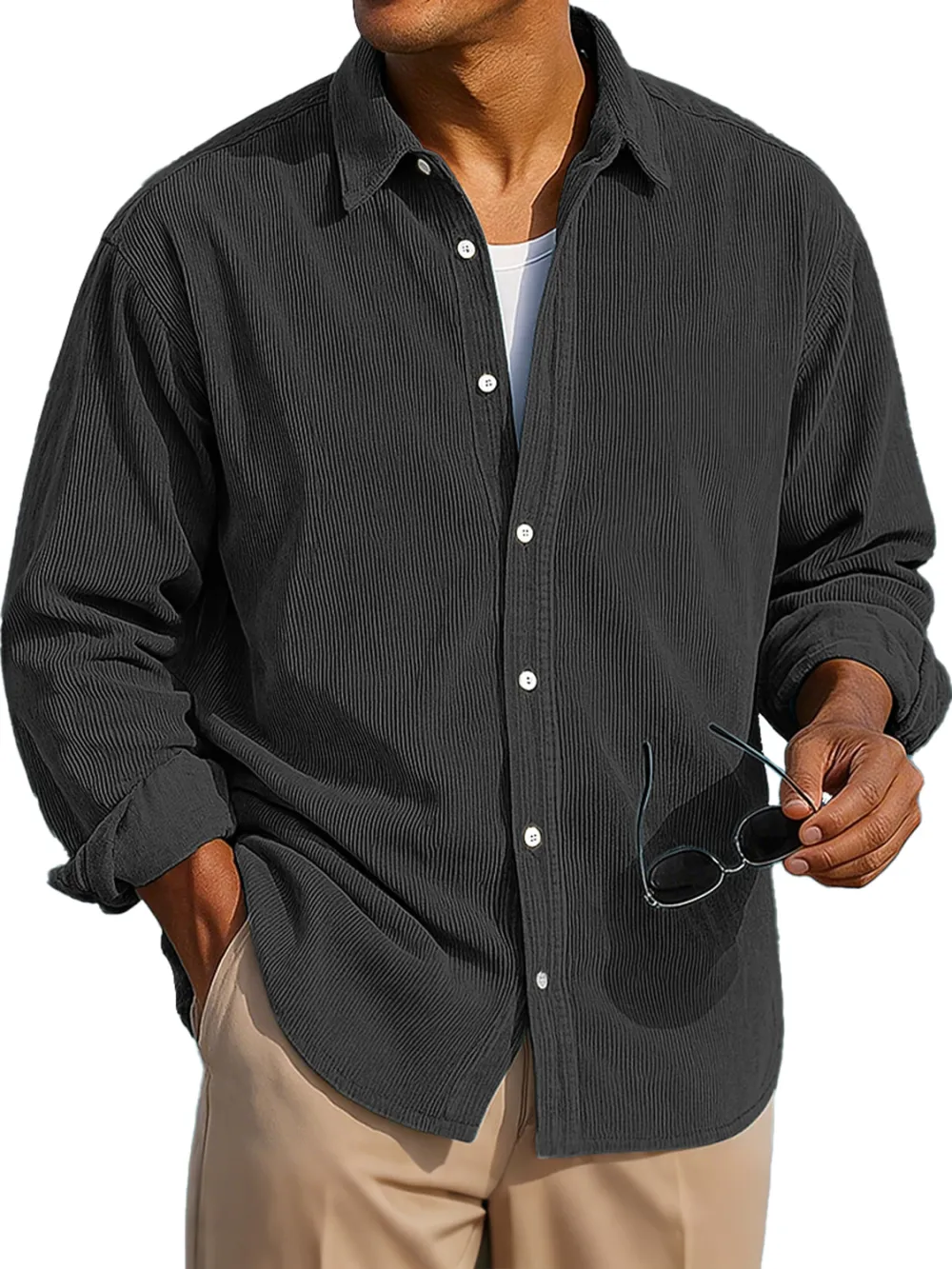 Corduroy Long Sleeve Shirt