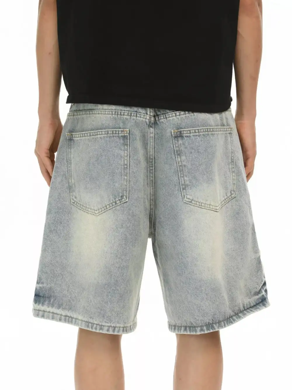 Men's Wash Relaxed Fit Denim Shorts