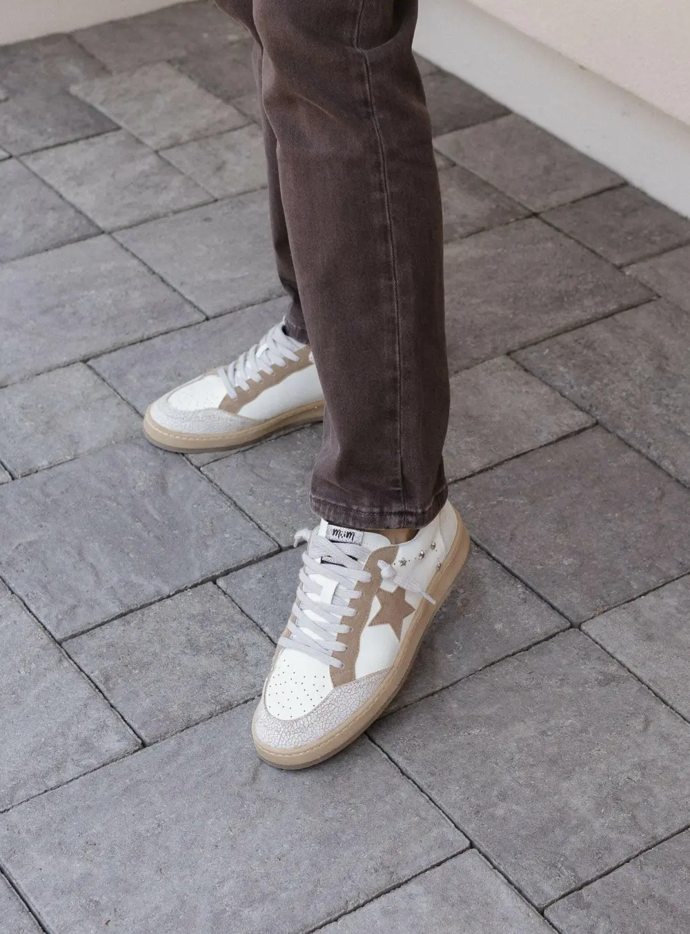 Suede Star Detail Sneakers