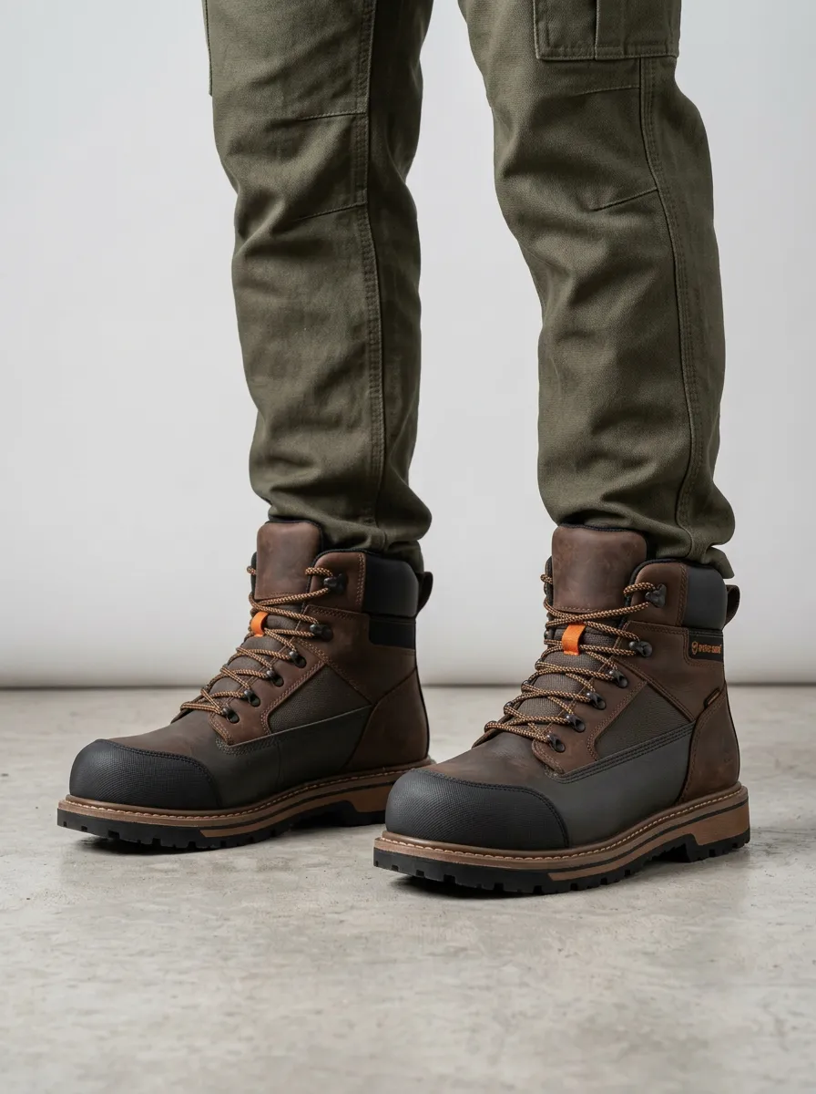 Men's Field Inspired Waterproof Construction Work Boots