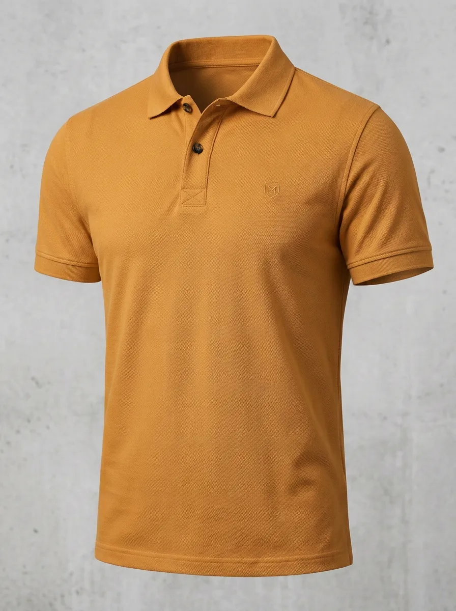 Modern Embroidered-Detail Men's Polo Shirt