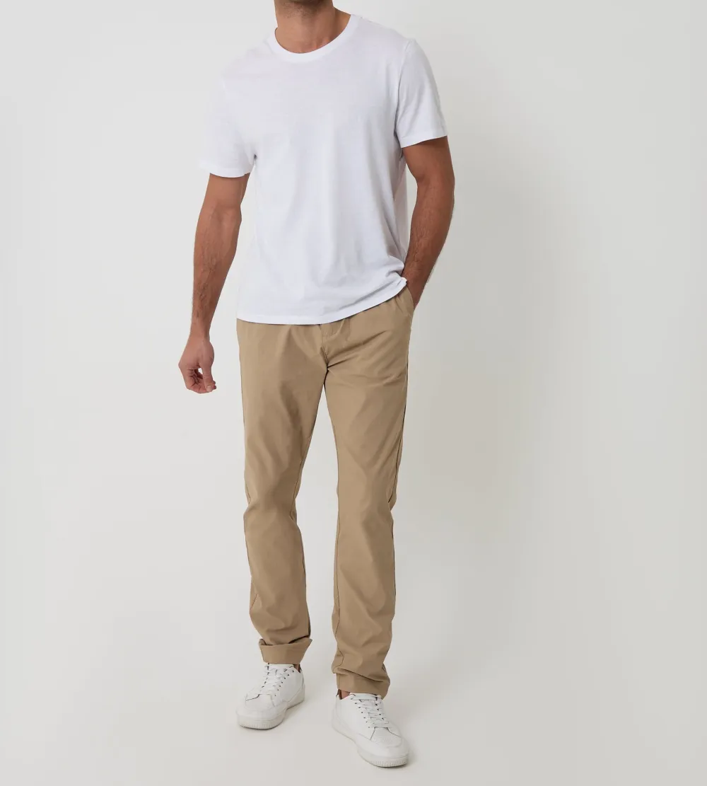 Stone Slim-Fit Stretch Pants